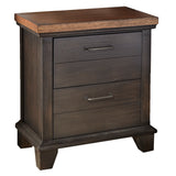 Steve Silver Furniture - BEAR CREEK BROWN NIGHTSTAND - Dark Brown Wood - Nightstands