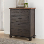 Steve Silver Furniture - BEAR CREEK BROWN NIGHTSTAND - Dark Brown Wood - Nightstands - Additional View 2
