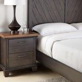 Steve Silver Furniture - BEAR CREEK BROWN NIGHTSTAND - Dark Brown Wood - Nightstands - Additional View 3