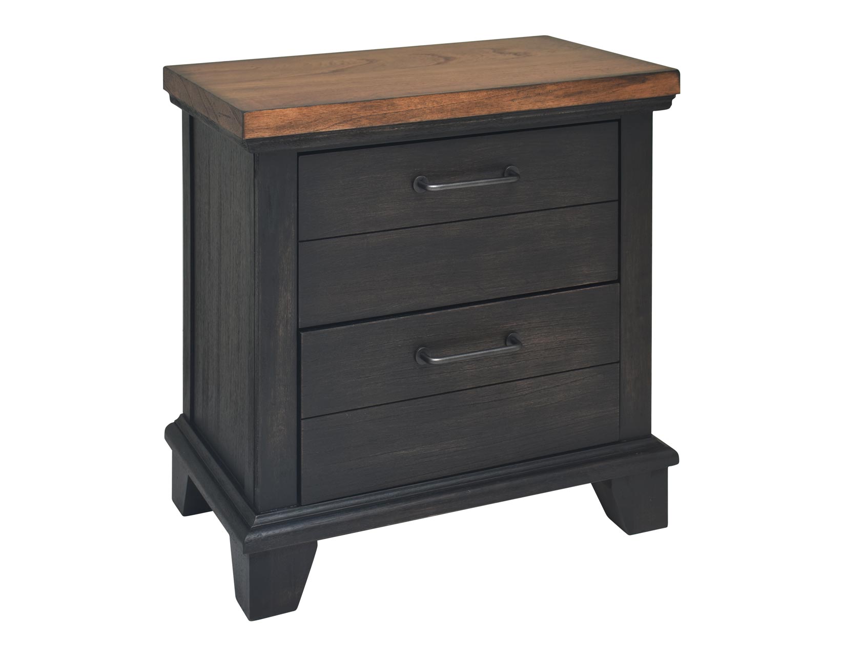 Steve Silver Furniture - BEAR CREEK BROWN NIGHTSTAND - Dark Brown Wood - Nightstands - Additional View 6