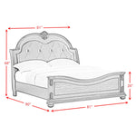 Elements International - CADENZA BROWN KING BED - Dark Brown|Black Wood|Faux Leather - Beds - Additional View 9