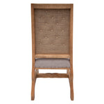 International Furniture Direct - Marquez Dining Chair - Tufted - Light Brown Wood|Fabric - Chairs - Additional View 1