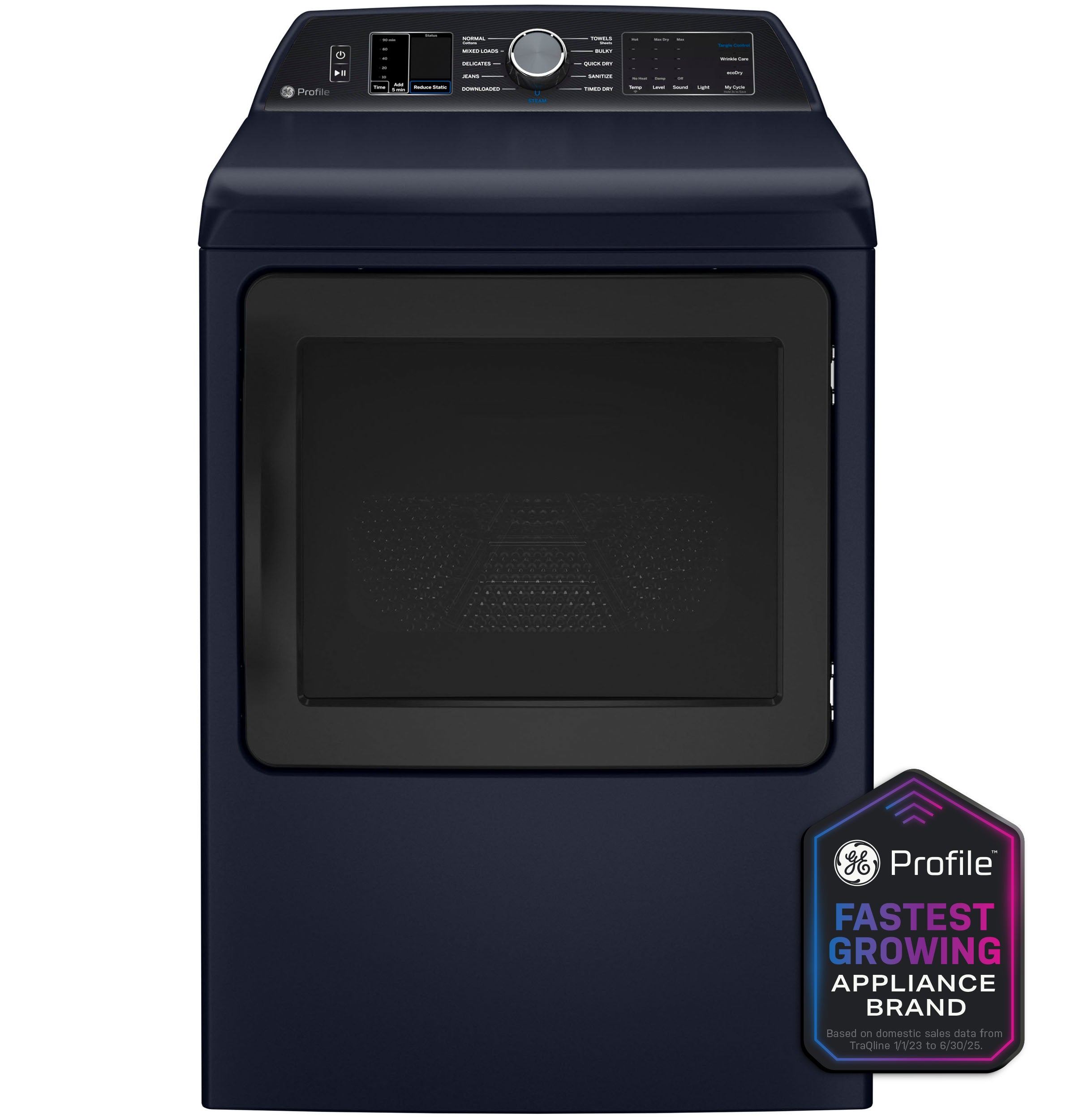 GE SAPPHIRE BLUE ELECTRIC 7.3CU DRYER WITH STEAM - Dryers