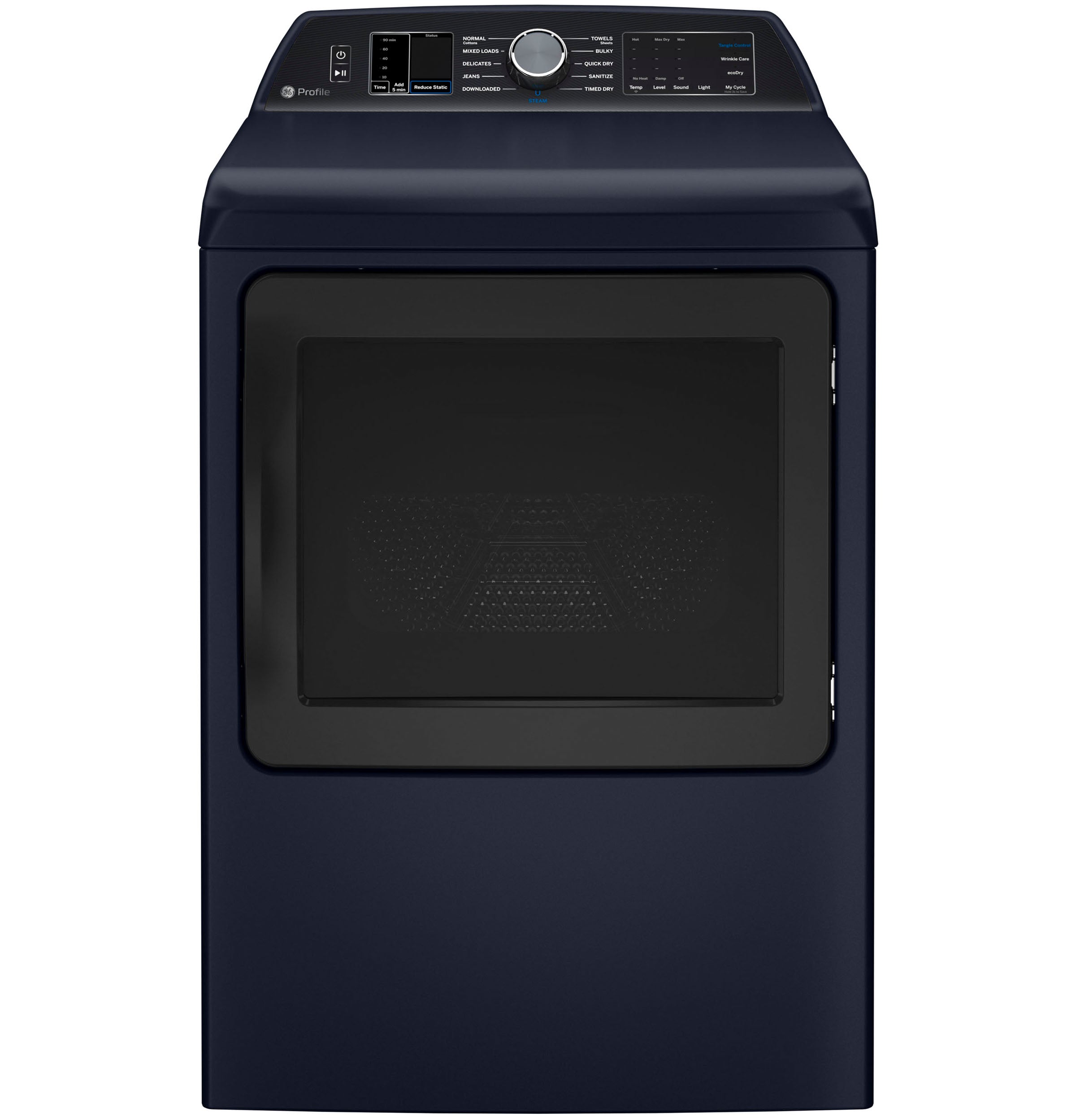GE SAPPHIRE BLUE ELECTRIC 7.3CU DRYER WITH STEAM - Dryers - Additional View 1