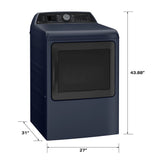 GE SAPPHIRE BLUE ELECTRIC 7.3CU DRYER WITH STEAM - Dryers - Additional View 3