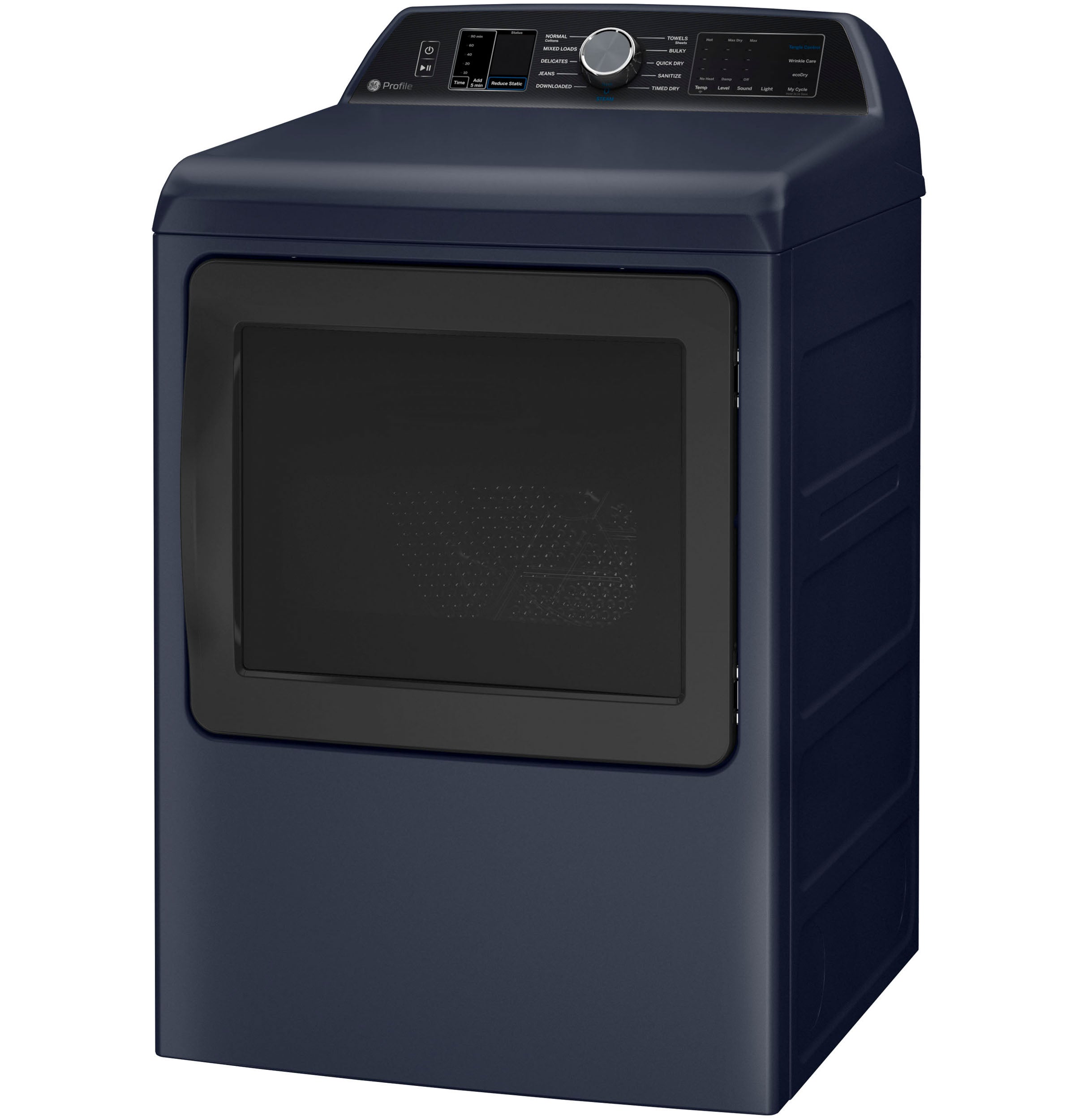 GE SAPPHIRE BLUE ELECTRIC 7.3CU DRYER WITH STEAM - Dryers - Additional View 5