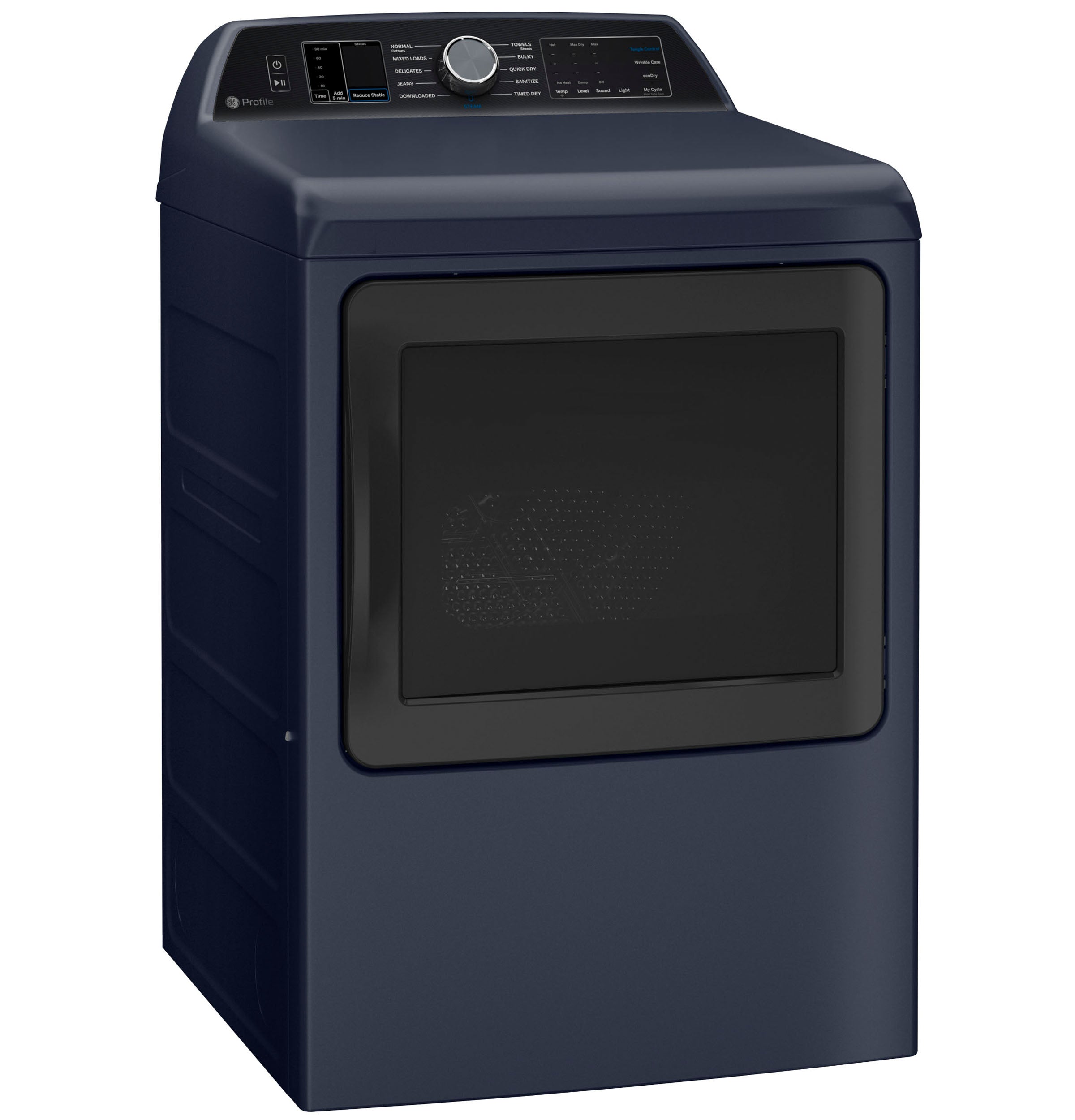 GE SAPPHIRE BLUE ELECTRIC 7.3CU DRYER WITH STEAM - Dryers - Additional View 6