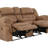 HAYGEN ALMOND RECLINING LOVESEAT WITH CONSOLE - Additional View 2