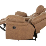 HAYGEN ALMOND RECLINING LOVESEAT WITH CONSOLE - Additional View 5