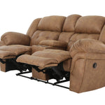 HAYGEN ALMOND RECLINING LOVESEAT WITH CONSOLE - Additional View 6