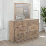International Furniture Direct - Riverbend Dresser - Light - Light Brown Wood - Dresser & Mirror - Additional View 1