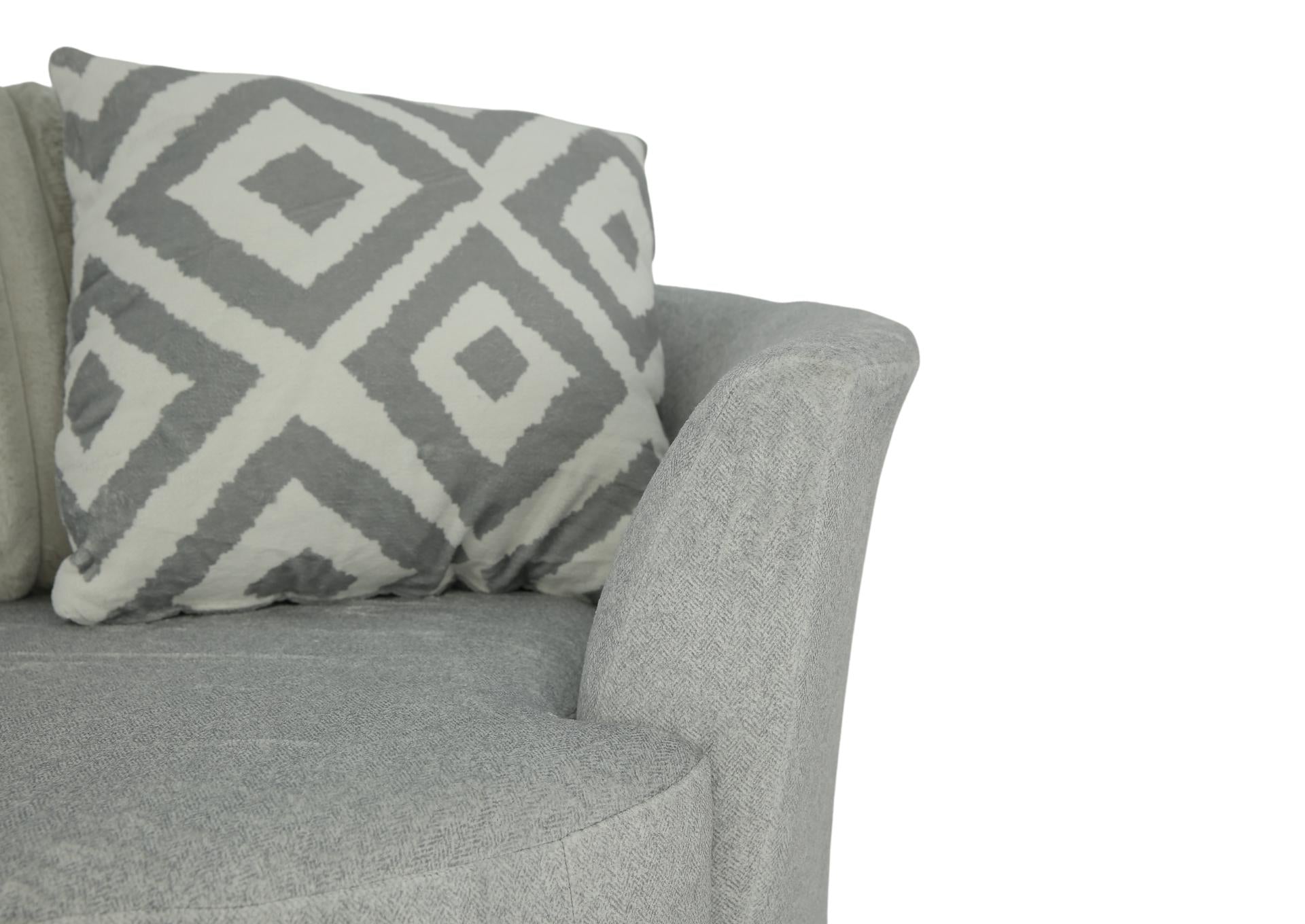Mondo Swivel Chair - Silver - Additional View 3