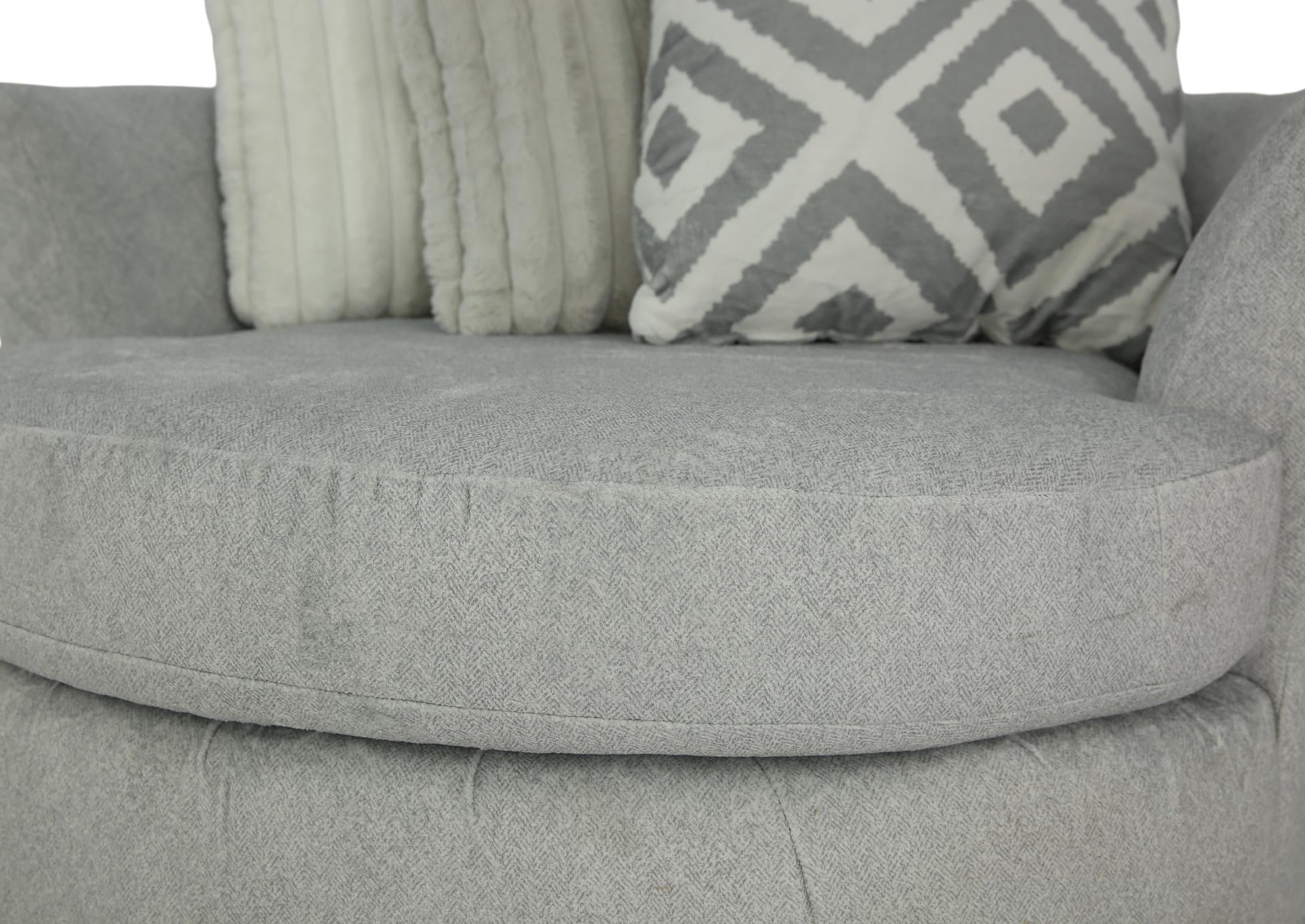 Mondo Swivel Chair - Silver - Additional View 4