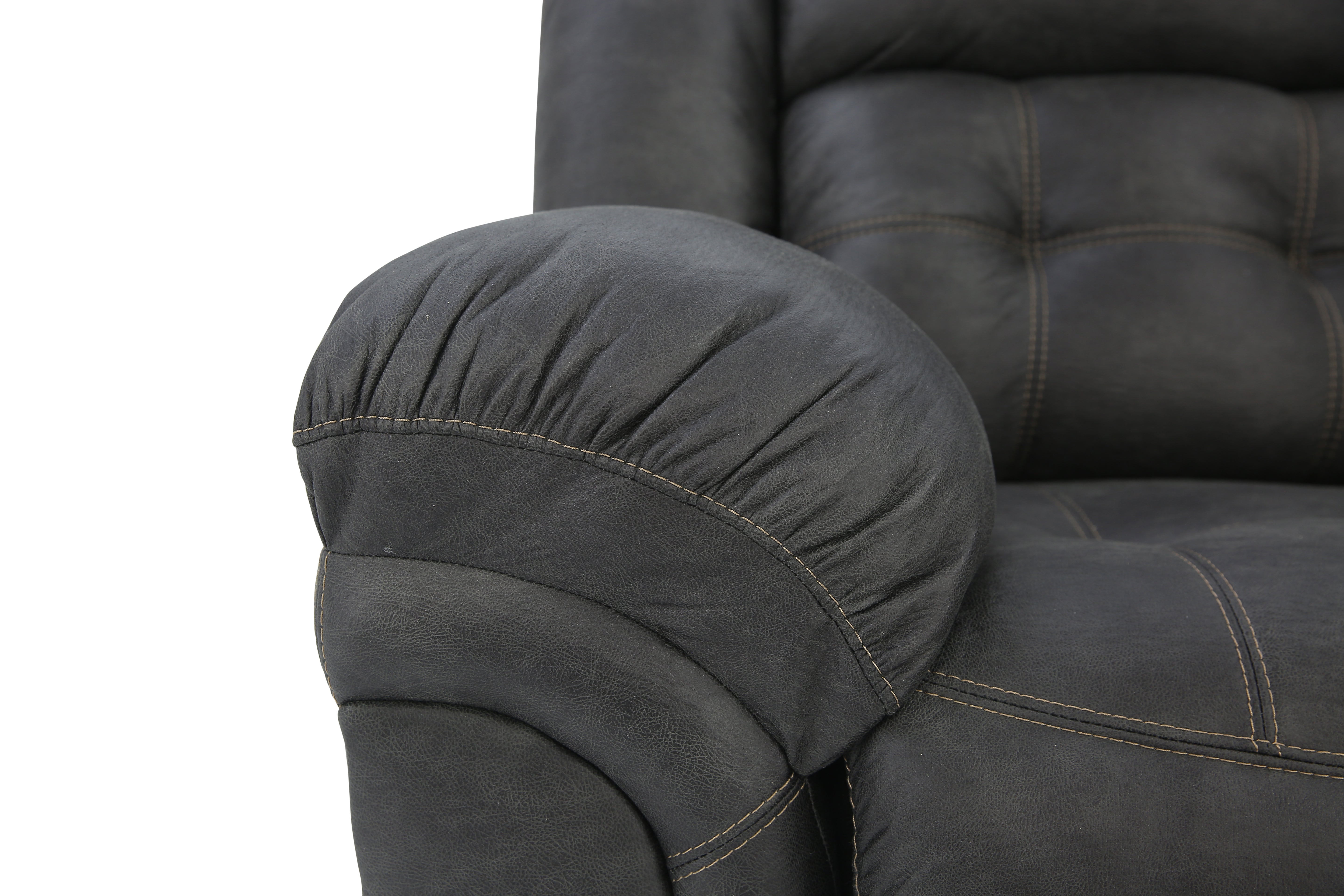 Haygen Reclining Sofa - Charcoal - Additional View 4