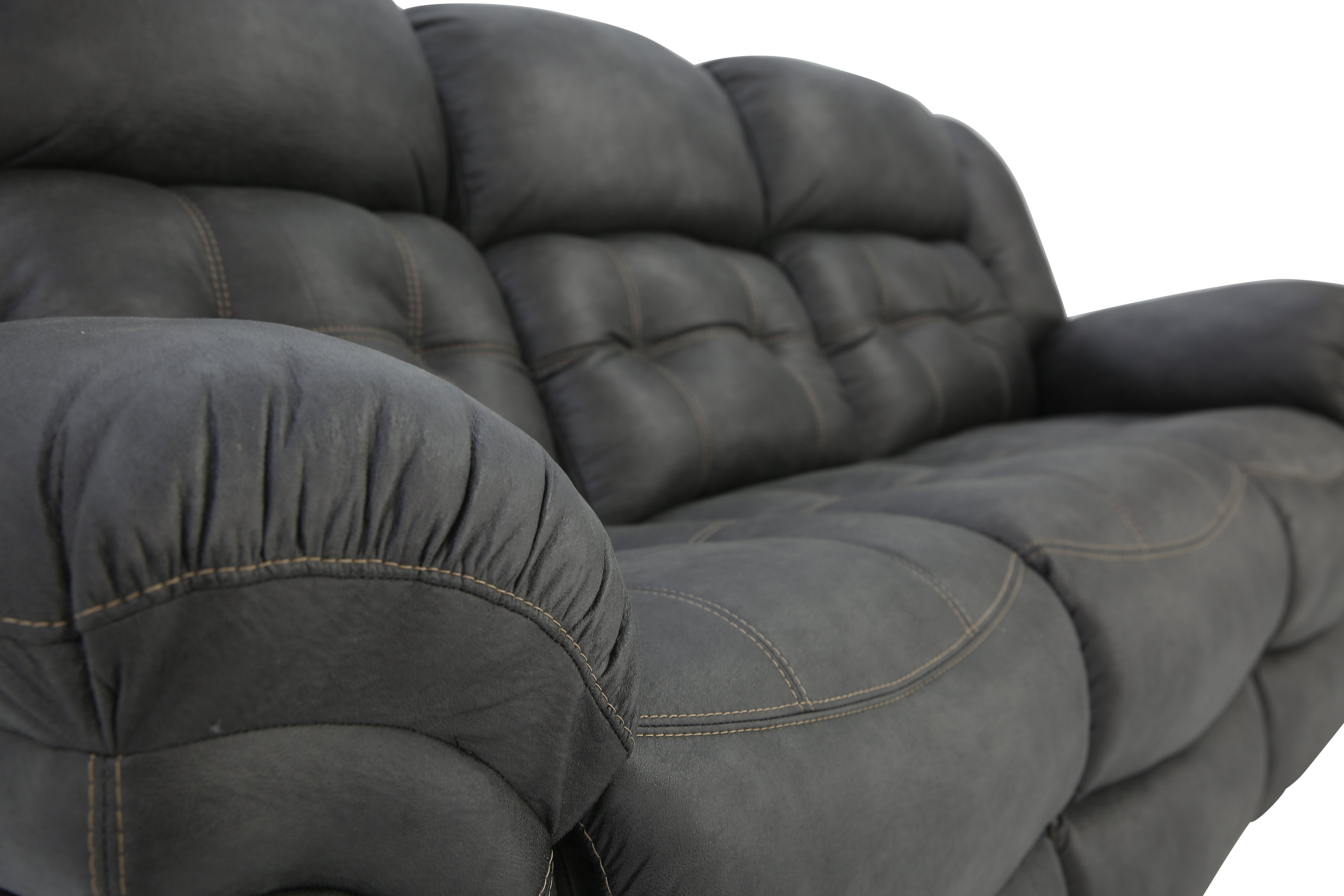 Haygen Reclining Sofa - Charcoal - Additional View 6