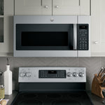 GE STAINLESS STEEL 1.9CU OVER THE RANGE MICROWAVE - Pearl Silver|Black - Microwaves - Additional View 5