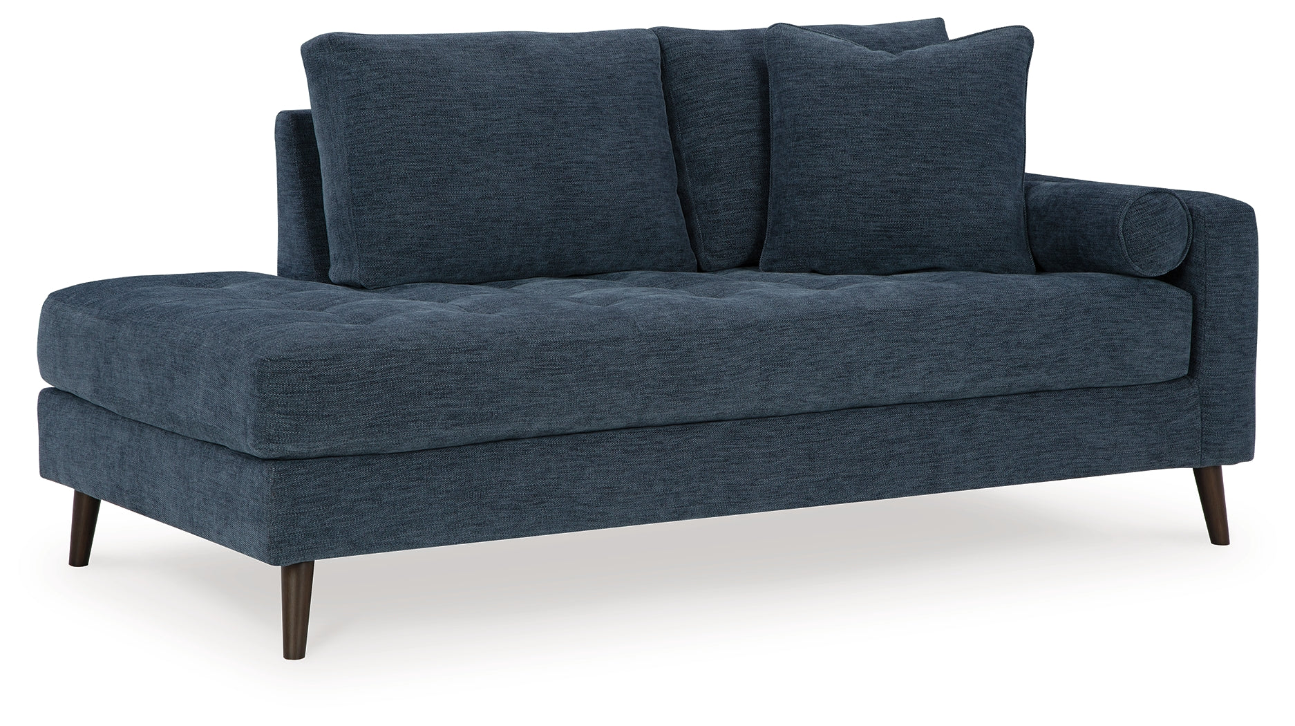 Ashley Furniture - Bixler Raf Chaise - Navy - Blue Fabric - Chaises