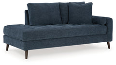Ashley Furniture - Bixler Raf Chaise - Navy - Blue Fabric - Chaises