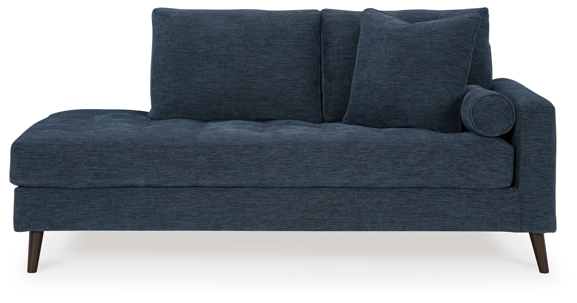 Ashley Furniture - Bixler Raf Chaise - Navy - Blue Fabric - Chaises - Additional View 2