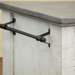 International Furniture Direct - STONE KITCHEN ISLAND - Beige|Dark Gray Wood - Islands & Carts - Additional View 3