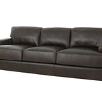 CAMEROON BROWN LEATHER SOFA - Additional View 1