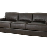 CAMEROON BROWN LEATHER SOFA - Additional View 1