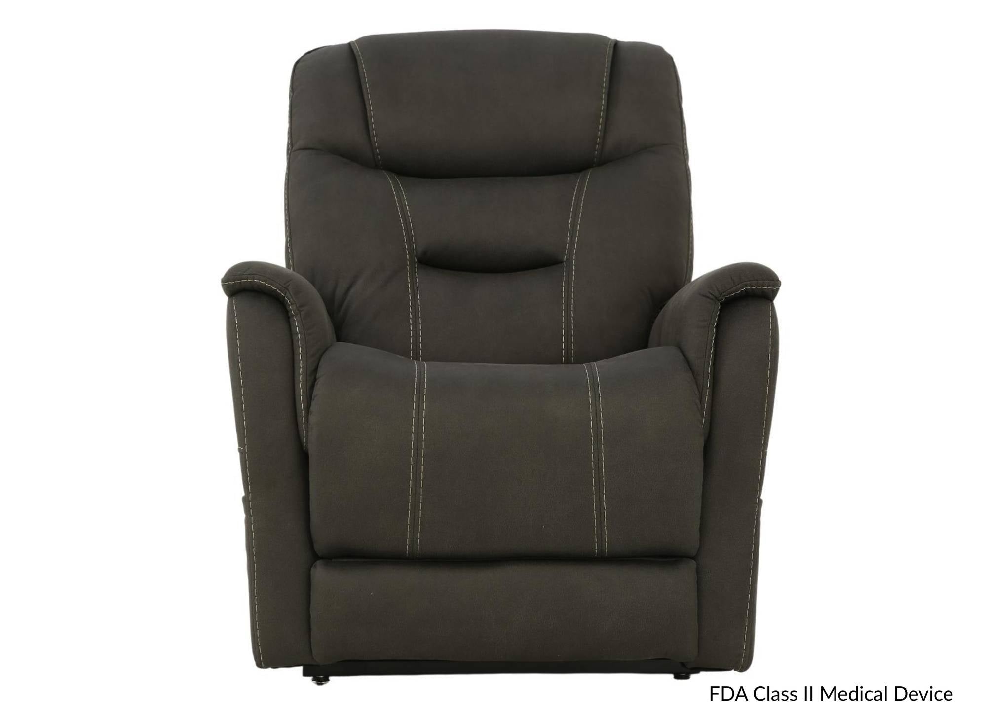 GUNMETAL LAYFLAT LIFT RECLINER