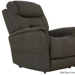 GUNMETAL LAYFLAT LIFT RECLINER - Additional View 1