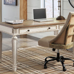 Ashley Furniture - REALYN HOME OFFICE DESK - Light Brown Wood - Desks - Additional View 5
