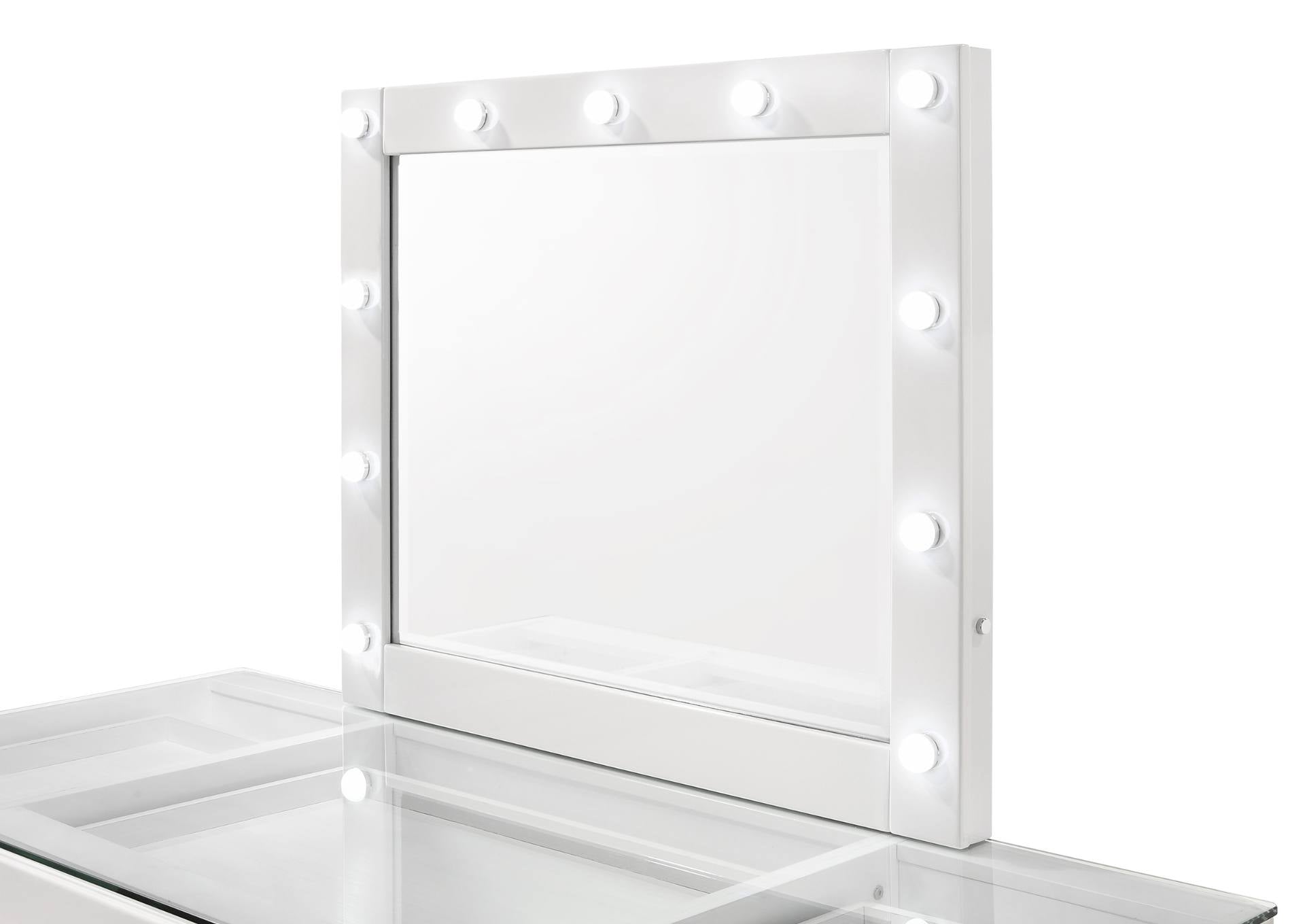 Avery Vanity With Led Mirror - White - Additional View 1