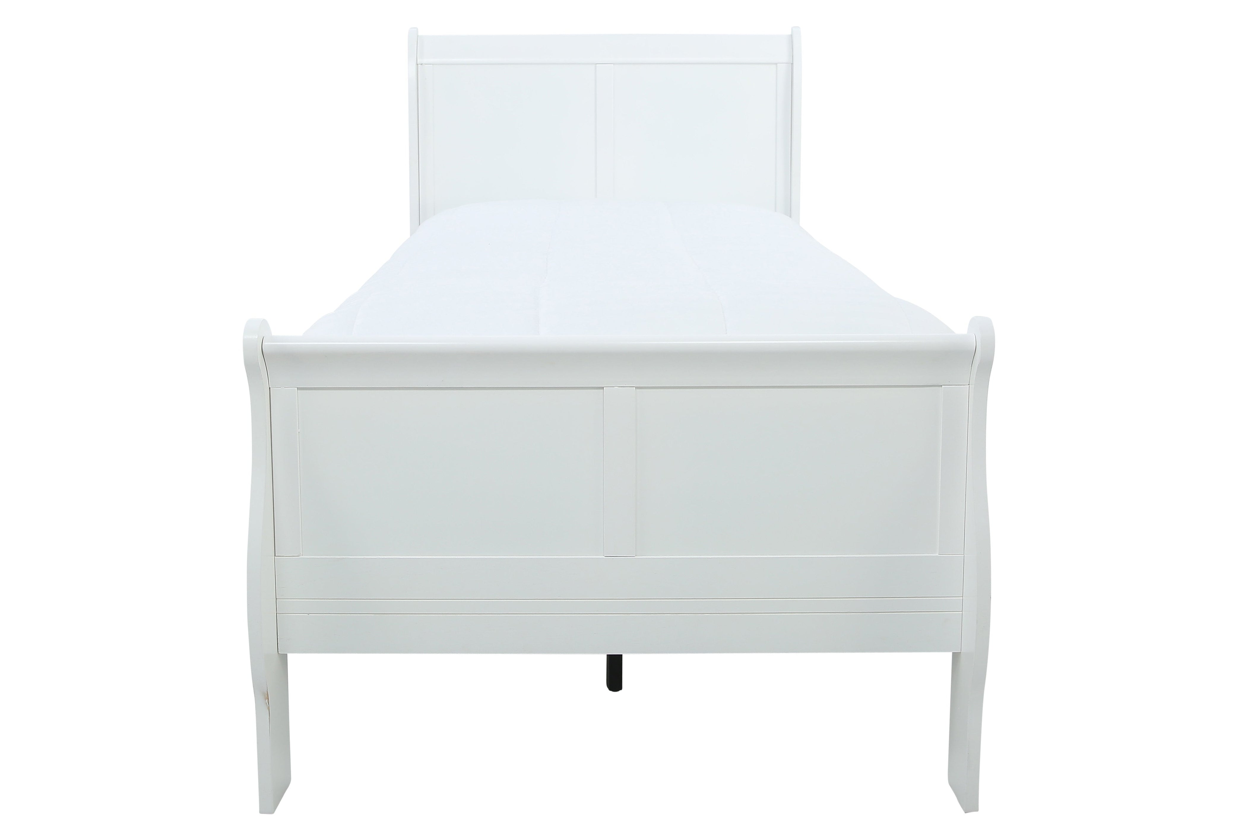 Louis Philip Twin Bed - White