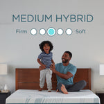 Tempur Sealy - Adapt 2.0 Medium Hybrid Queen Mattress - White|Black Fabric - Mattresses