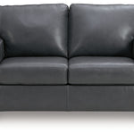 Ashley Furniture - BOLSENA ADMIRAL LEATHER LOVESEAT - Blue Leather Match - Loveseats - Additional View 2