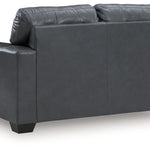 Ashley Furniture - BOLSENA ADMIRAL LEATHER LOVESEAT - Blue Leather Match - Loveseats - Additional View 3