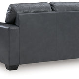 Ashley Furniture - BOLSENA ADMIRAL LEATHER LOVESEAT - Blue Leather Match - Loveseats - Additional View 3