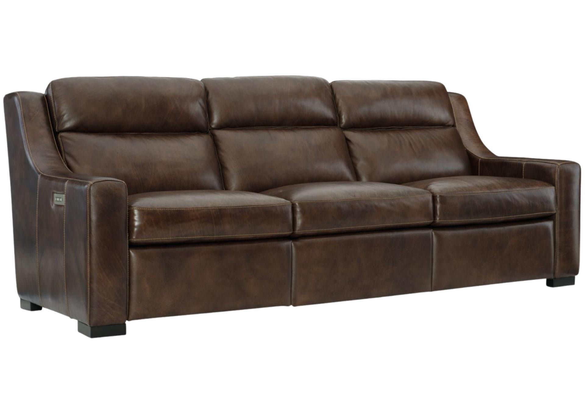 GERMAIN LEATHER POWER SOFA - Additional View 1