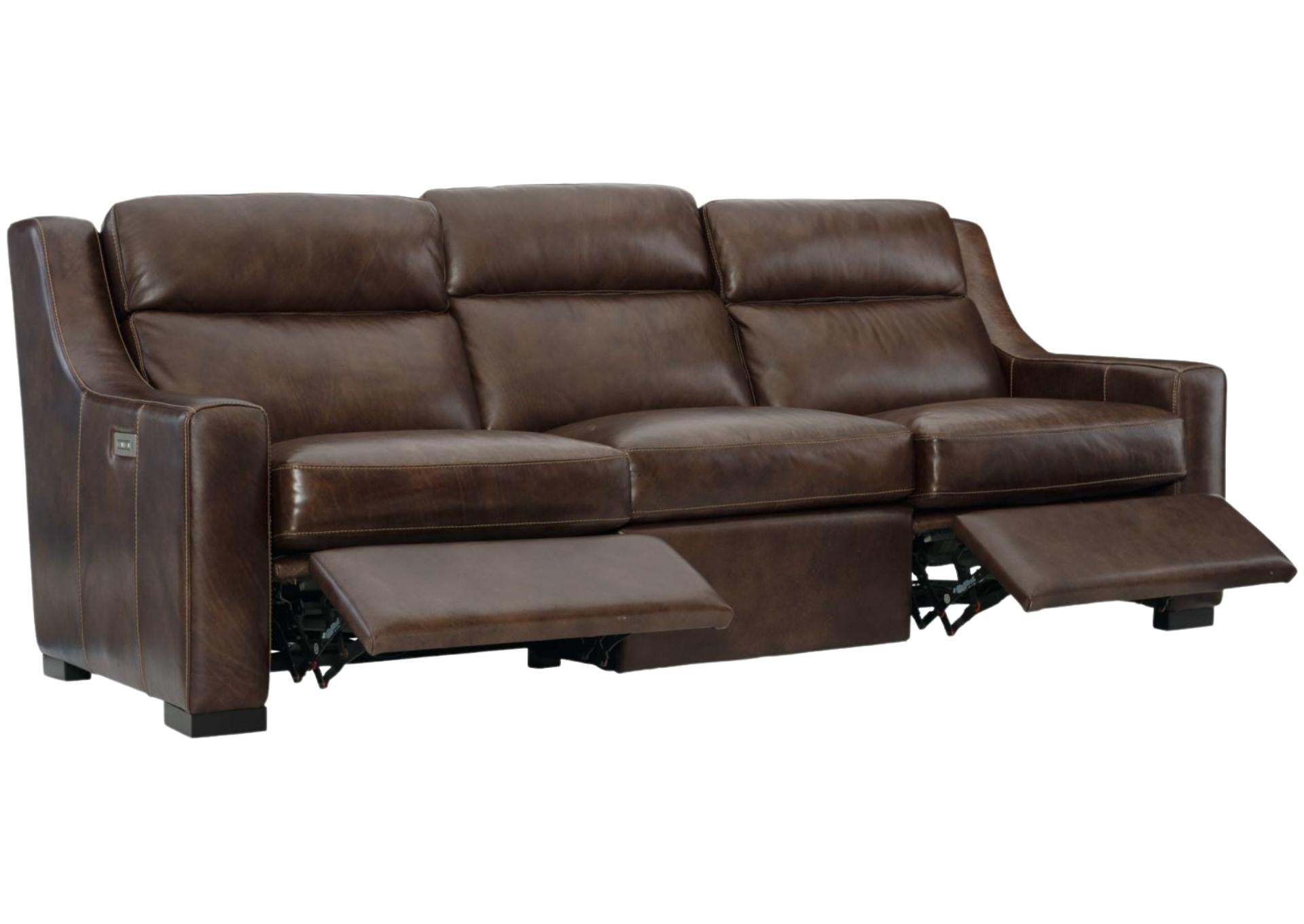 GERMAIN LEATHER POWER SOFA - Additional View 2