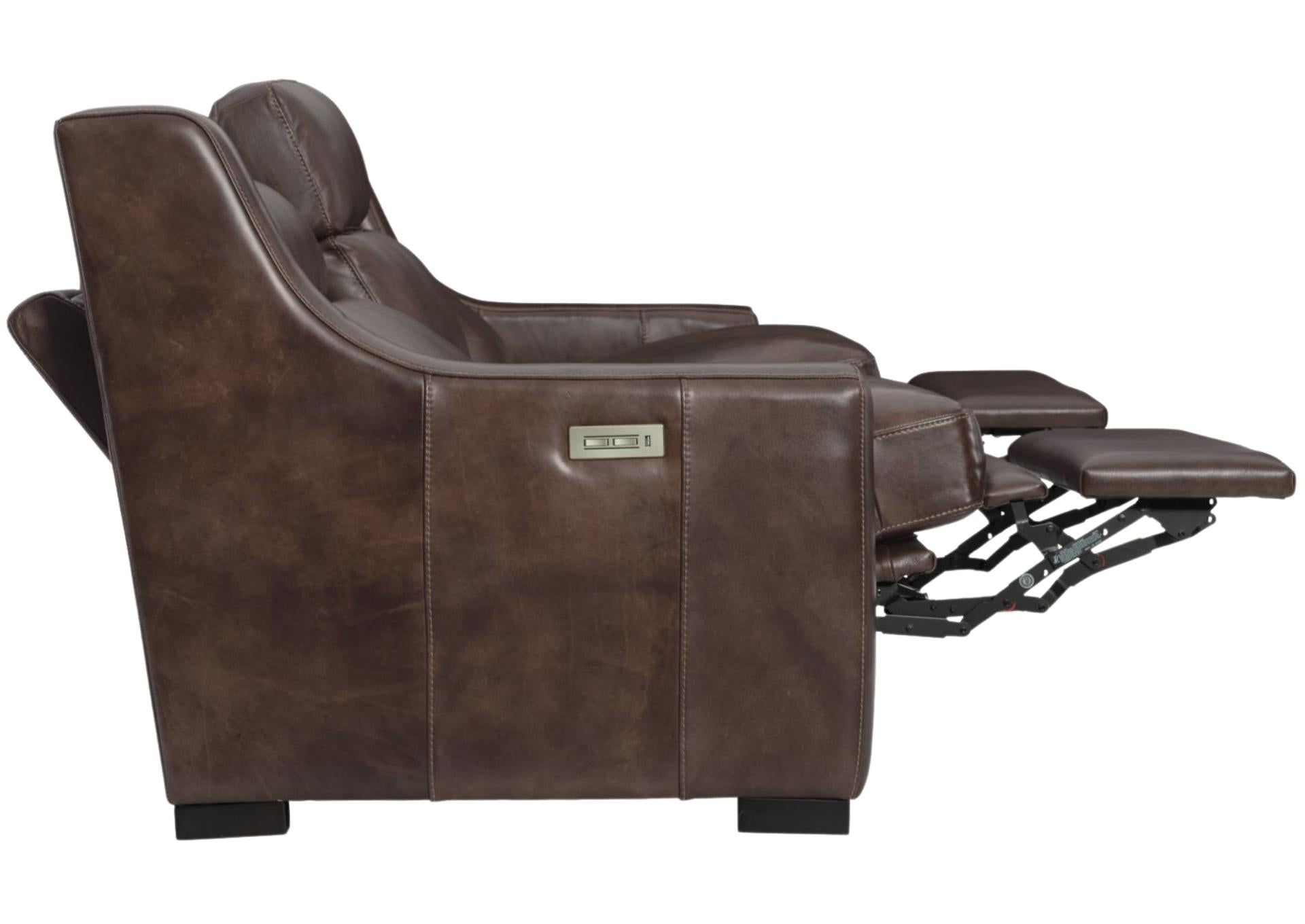 GERMAIN LEATHER POWER SOFA - Additional View 3