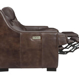 GERMAIN LEATHER POWER SOFA - Additional View 3