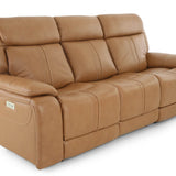 Xara Leather Power Sofa - Butternut - Additional View 1