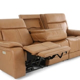 Xara Leather Power Sofa - Butternut - Additional View 2