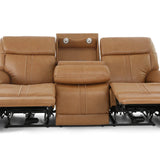 Xara Leather Power Sofa - Butternut - Additional View 3
