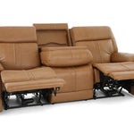 Xara Leather Power Sofa - Butternut - Additional View 4