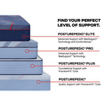 Tempur Sealy - BRENHAM II HYBRID SOFT KING MATTRESS - Blue Fabric - Mattresses - Additional View 11