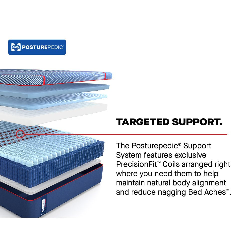 Tempur Sealy - BRENHAM II HYBRID SOFT KING MATTRESS - Blue Fabric - Mattresses - Additional View 12