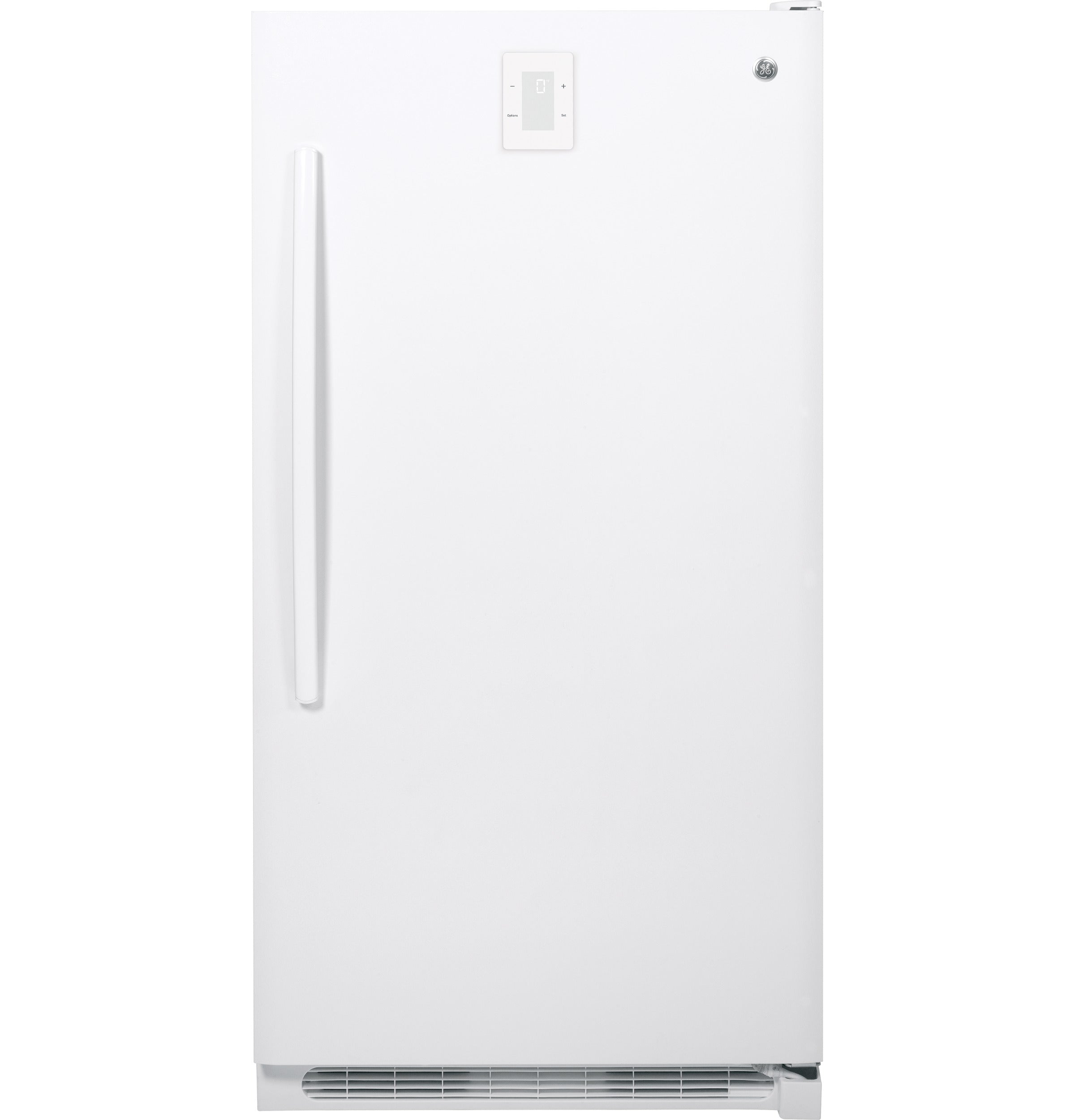 GE WHITE 17.3CU FROST FREE UPRIGHT FREEZER - Freezers