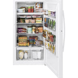 GE WHITE 17.3CU FROST FREE UPRIGHT FREEZER - Freezers - Additional View 1