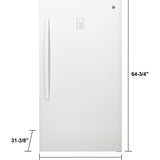 GE WHITE 17.3CU FROST FREE UPRIGHT FREEZER - Freezers - Additional View 17