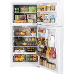 GE WHITE 21.9CU TOP FREEZER REFRIGERATOR - Refrigerators - Additional View 1