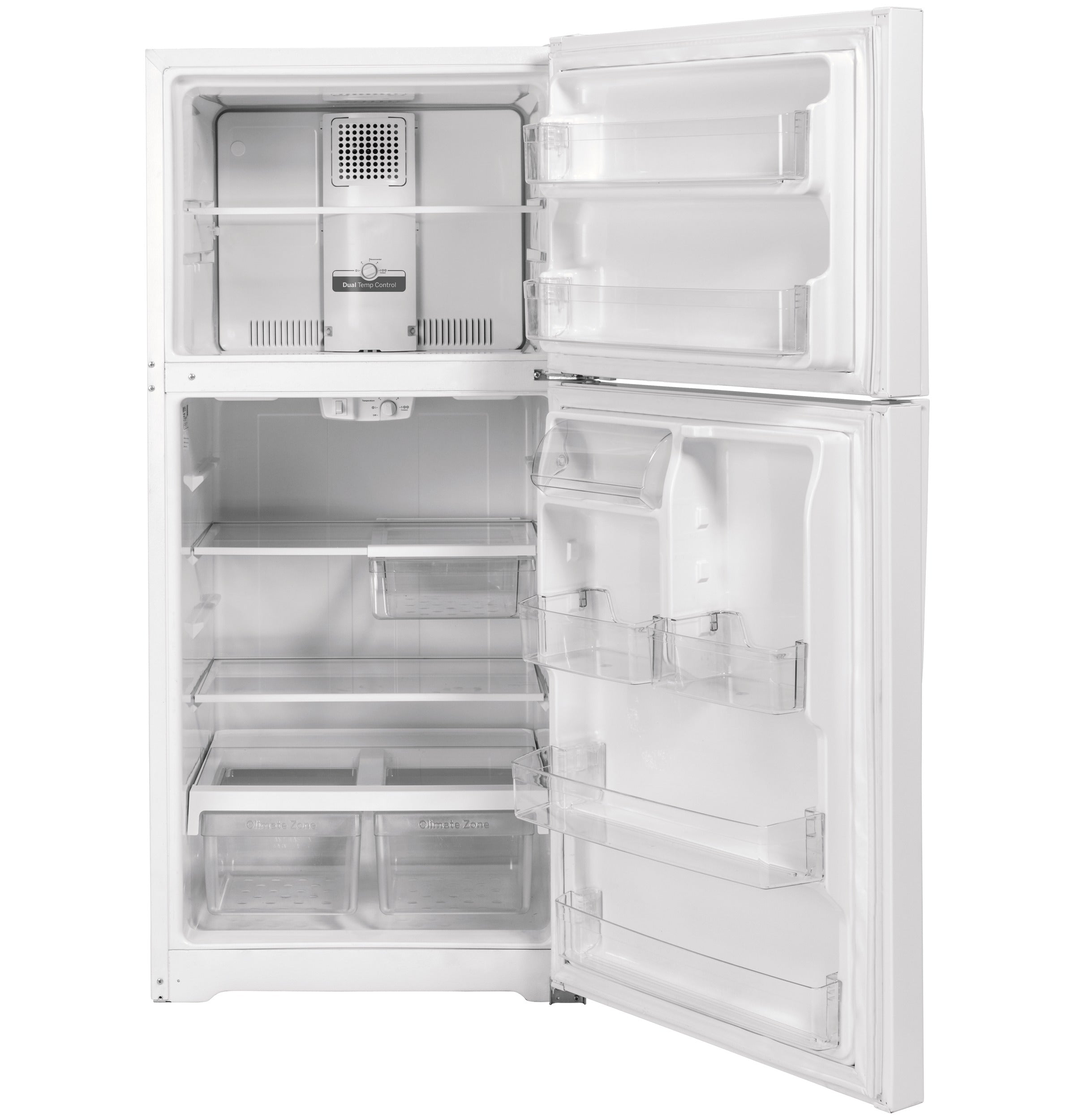 GE WHITE 21.9CU TOP FREEZER REFRIGERATOR - Refrigerators - Additional View 2